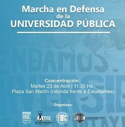 Marcha en defensa de la Universidad Pública