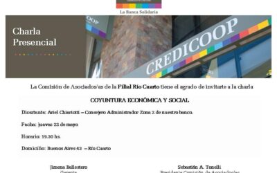 Este jueves en Río Cuarto, Ariel Chiariotto brindará un detallado informe de coyuntura sobre la situación económica nacional.