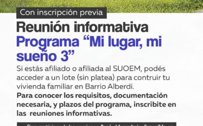Programa “Mi Lugar, Mi Sueño 3”